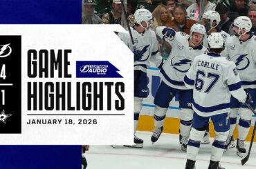 Lightning vs. Stars | Lightning Radio Highlights | January 18, 2026