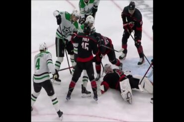 Brandon Bussi tosses the puck into his own net?! 🫣