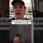 Alex Vlasic REACTS To Joel Hofer HIDING From The Game! 🤣