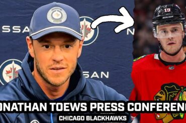 PRESS CONFERENCE: Jonathan Toews Reflects on RETURN to Chicago with Winnipeg Jets
