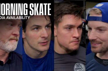 New York Islanders Morning Skate Availability | NYI at VAN