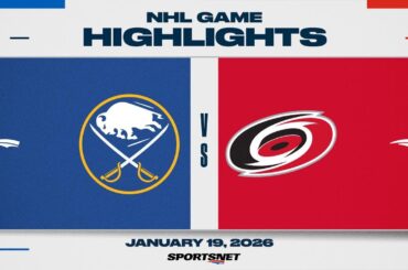 NHL Highlights | Sabres vs. Hurricanes - January 19, 2026