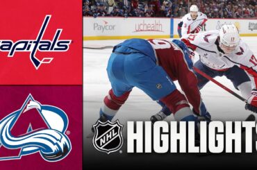 Capitals vs. Avalanche | NHL Highlights | January 19, 2026