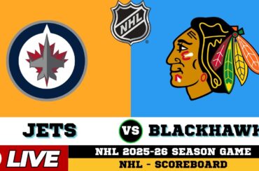 🔴LIVE : Winnipeg Jets Vs Chicago Blackhawks | NHL 2026 | NHL Live SCOREBOARD