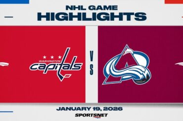 NHL Highlights | Capitals vs. Avalanche - January 19, 2026