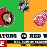 🔴LIVE : Ottawa Senators Vs Detroit Red Wings | NHL 2026 | NHL Live SCOREBOARD | Jan 19 2026