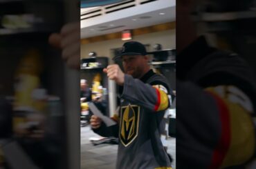 Justin Gaethje with an ELECTRIC lineup read for the first time EVER in Golden Knights history!🔥