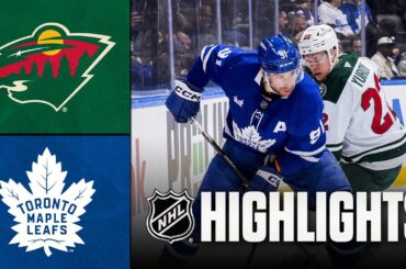 Wild vs. Maple Leafs | NHL Highlights | January 19, 2026