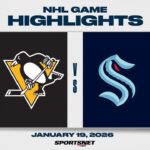 NHL Highlights | Penguins vs.Kraken - January 19, 2026