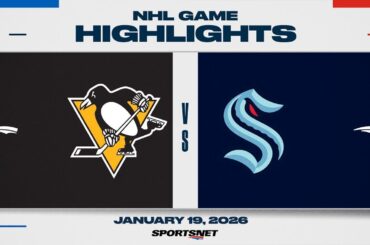 NHL Highlights | Penguins vs.Kraken - January 19, 2026