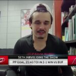Seth Jarvis joins NHL Now following Hurricanes win over Buffalo