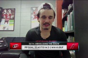 Seth Jarvis joins NHL Now following Hurricanes win over Buffalo