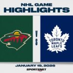 NHL Highlights | Wild vs. Maple Leafs - January 19, 2025