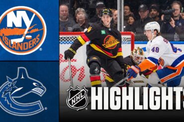 Islanders vs. Canucks | NHL Highlights | January 19, 2026