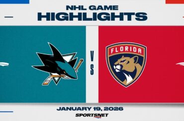 NHL Highlights | Sharks vs. Panthers - January 19, 2025