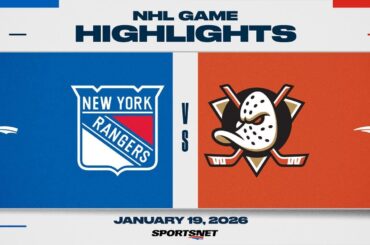 NHL Highlights | Rangers vs. Ducks - January 19, 2026
