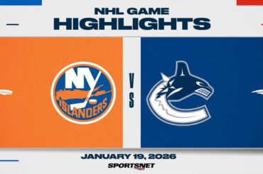 NHL Highlights | Islanders vs. Canucks - January 19, 2026