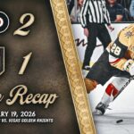 HIGHLIGHTS | Philadelphia Flyers 2, Vegas Golden Knights 1 | Jan. 19, 2026