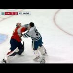 Alex Nedeljkovic, Sergei Bobrovsky engage in goalie fight during Sharks-Panthers | NBC Sports BA