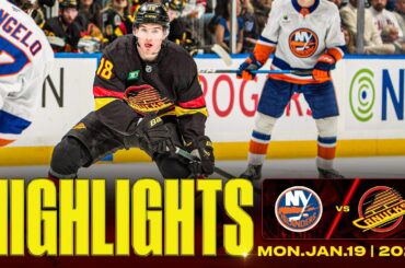 Game in 10 | Vancouver Canucks vs. New York Islanders Highlights (Jan 19, 2026)