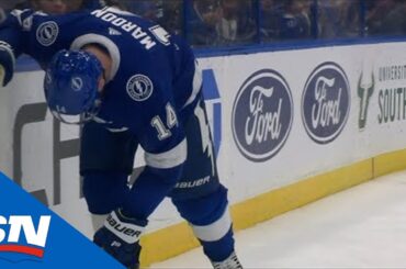 Pat Maroon Struggles To Lightning Bench After Inadvertent Elbow To Jaw