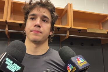 Misa on 2-Assist Night, Watching Goalie Fight With Celebrini | Sharks @ Panthers Post-Game (1.19.26)