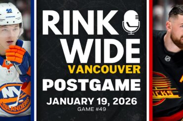 RINK WIDE POST-GAME: Vancouver Canucks vs New York Islanders | Game #49 - Jan. 19, 2025