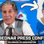 Jared Bednar Says Nichushkin Got In Car Accident Before Game & JOKES About Goalie Interference
