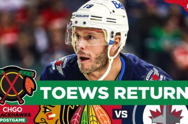 BLACKHAWKS POSTGAME: Chicago SHUTS OUT Winnipeg as Jonathan Toews Returns | CHGO Blackhawks