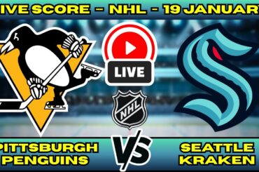 🔴 LIVE: Pittsburgh Penguins at Seattle Kraken | NHL Scoreboard | MLK Day Matinee | Jan 19