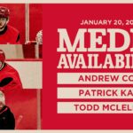 Andrew Copp, Patrick Kane, Todd McLellan Practice Media | JAN. 20, 2026