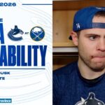 Jake DeBrusk & Head Coach Adam Foote Post-Game Media | Canucks at Sabres (Jan 6, 2026)