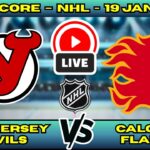 🔴 LIVE: New Jersey Devils at Calgary Flames | NHL Scoreboard | Regular Season | Jan 19