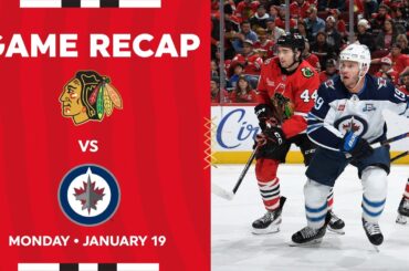 Blackhawks vs. Jets Game Highlights | 1.19.26