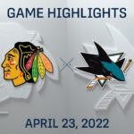 NHL Highlights | Blackhawks vs. Sharks - Apr 23, 2022