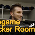 Tanner Jeannot talks with the media before BOS @ DAL