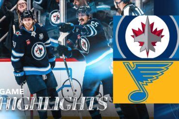 Winnipeg Jets vs. St. Louis Blues - Game Highlights