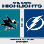 NHL Highlights | Sharks vs. Lightning - January 20, 2026