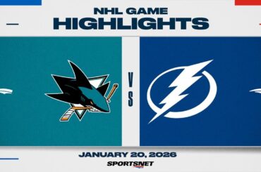 NHL Highlights | Sharks vs. Lightning - January 20, 2026