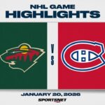 NHL Highlights | Wild vs. Canadiens - January 20, 2026