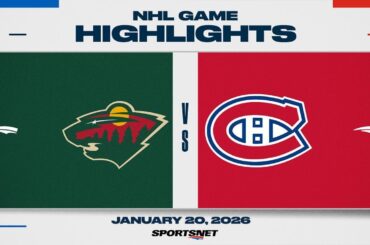 NHL Highlights | Wild vs. Canadiens - January 20, 2026