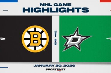 NHL Highlights | Bruins vs. Stars - January 20, 2026