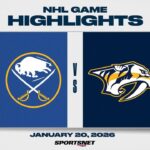 NHL Highlights | Sabres vs. Predators - January 20, 2026