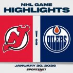 NHL Highlights | Devils vs. Oilers - January 20, 2026