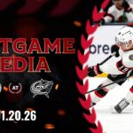 LIVE: Postgame Media OTT 4 CBJ 1