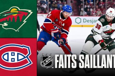 Wild vs Canadiens 20/01/26 | Faits saillants