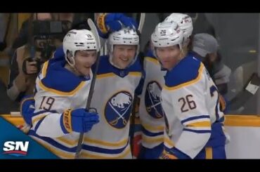 Sabres' Konsta Helenius Fires Home Point-Blank Snipe For First Career NHL Goal