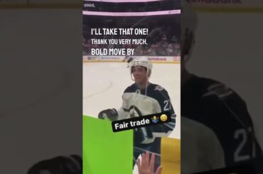 Nikolaj Ehlers is always down to swap the hockey gear for candy 😂🍬 | #shorts