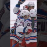 MORROW’S FIRST AS A RANGER 👊 #nyr #hockey #nhl #goal #scottmorrow