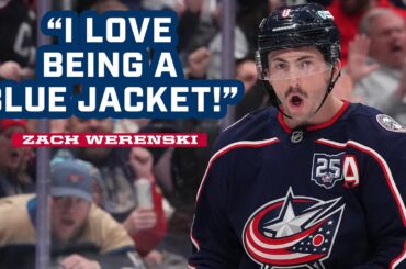 IT'S ALWAYS FUN PLAYING HERE AT NATIONWIDE! 😀 Zach Werenski Was Feeling the Love from the 5th Line!